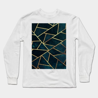 Geometric Green Stone Long Sleeve T-Shirt